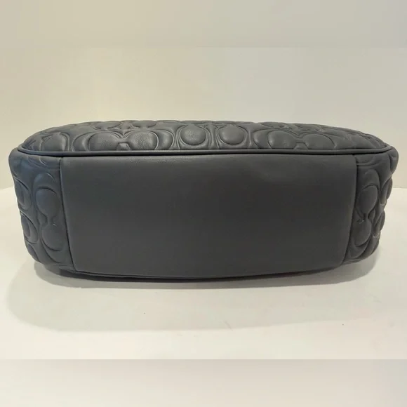 NWT Coach Teri Hobo Bag In Grey Signature Leather - Picture 16 of 16